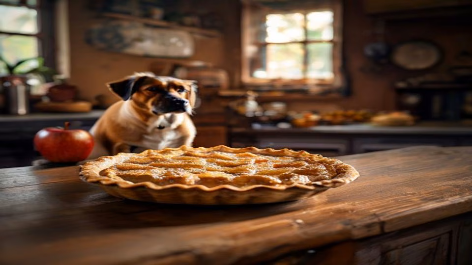 Apple Pie and dog — dogeats.in Indian pet food safety