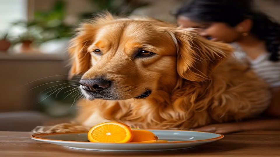 Clementine and dog — dogeats.in Indian pet food safety