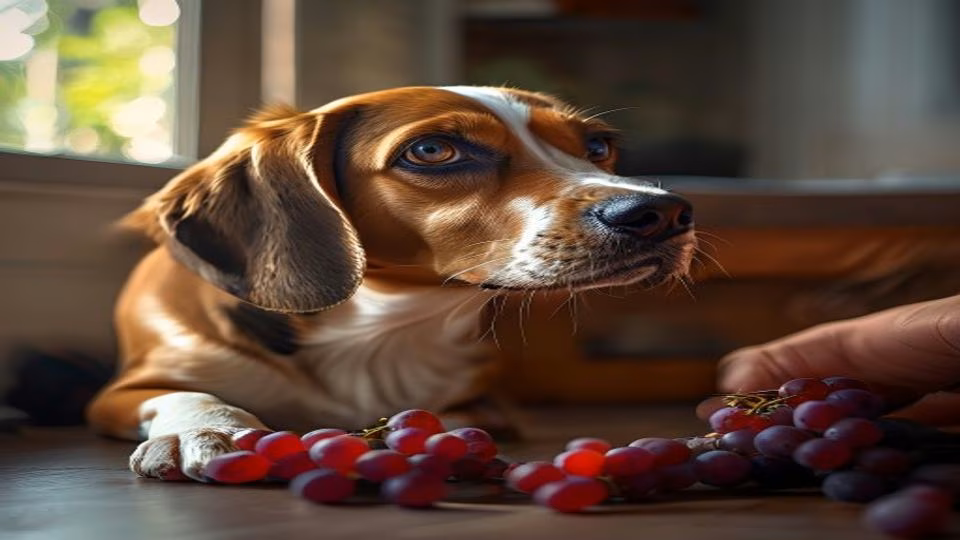 Grapes and dog — dogeats.in Indian pet food safety