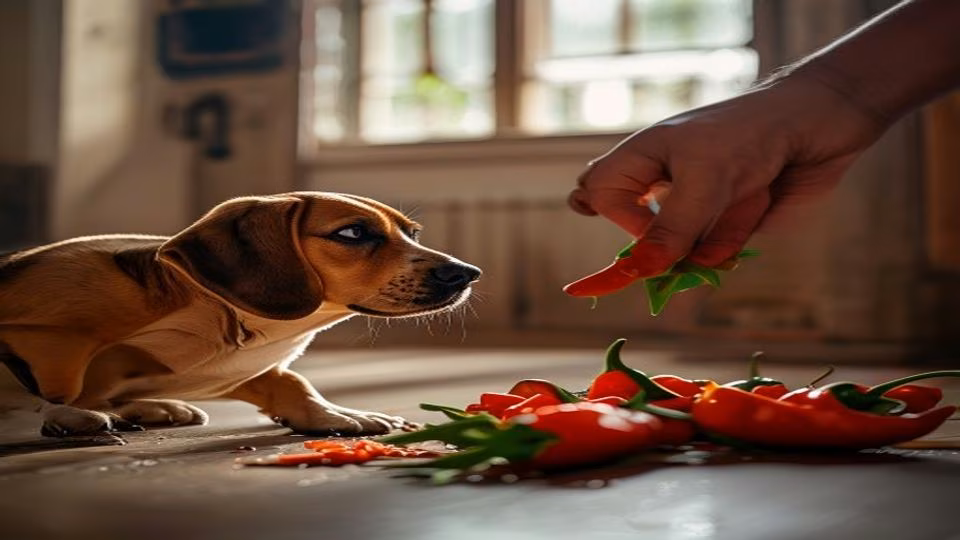 Hot Peppers and dog — dogeats.in Indian pet food safety