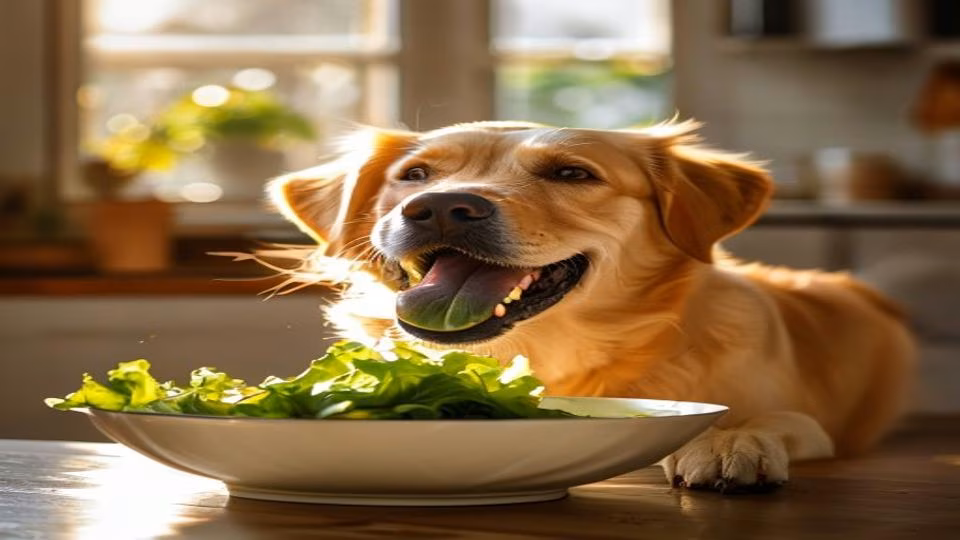 Lettuce and dog — dogeats.in Indian pet food safety