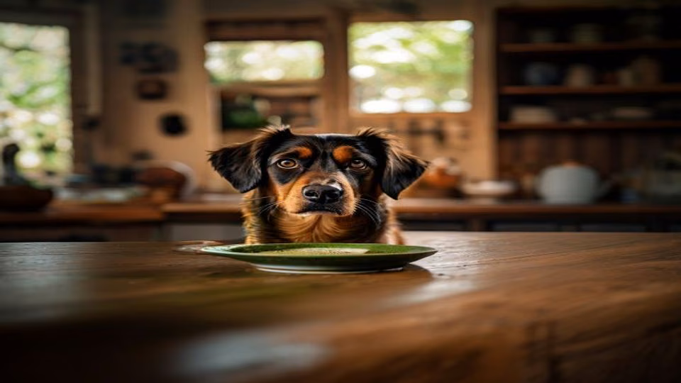 Matcha and dog — dogeats.in Indian pet food safety