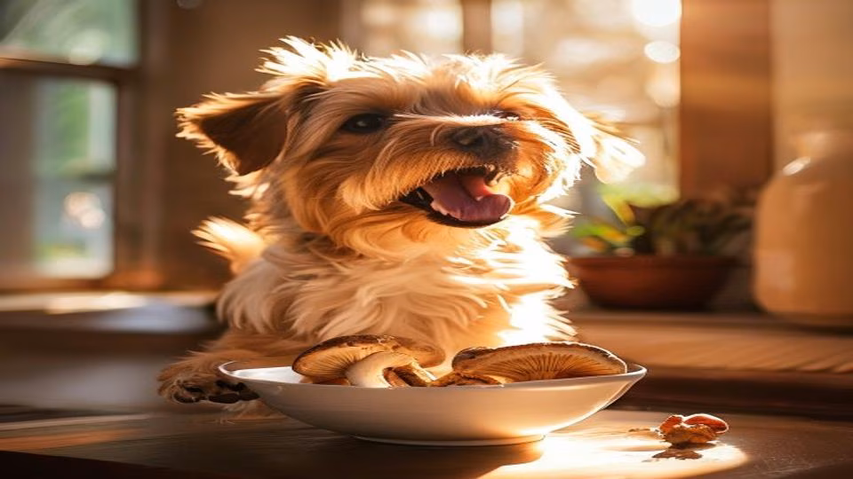 Mushroom and dog — dogeats.in Indian pet food safety