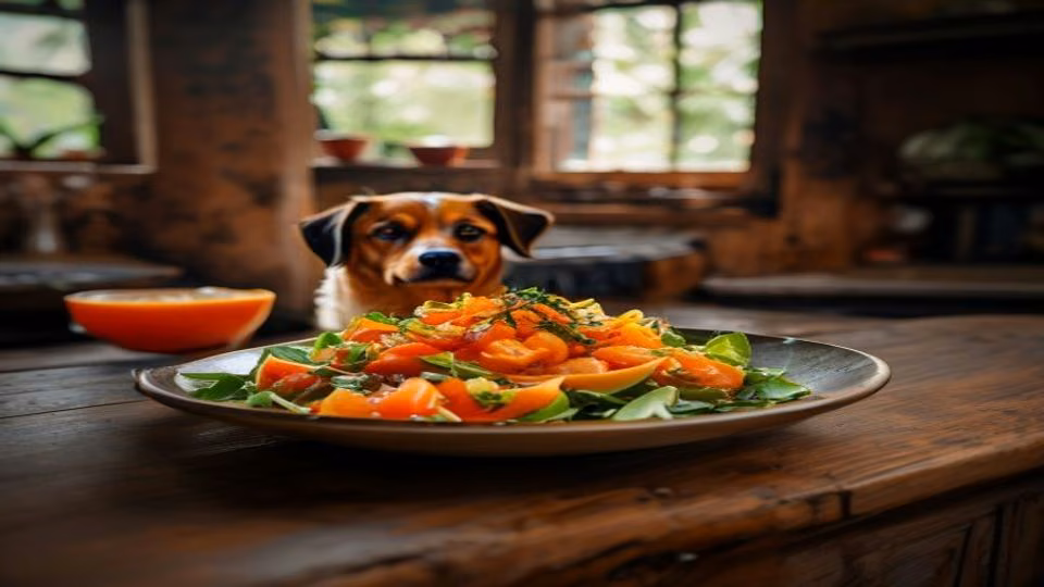 Papaya Salad and dog — dogeats.in Indian pet food safety