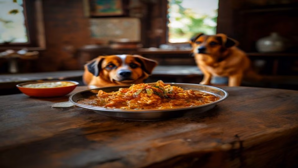 Pav Bhaji Masala and dog — dogeats.in Indian pet food safety
