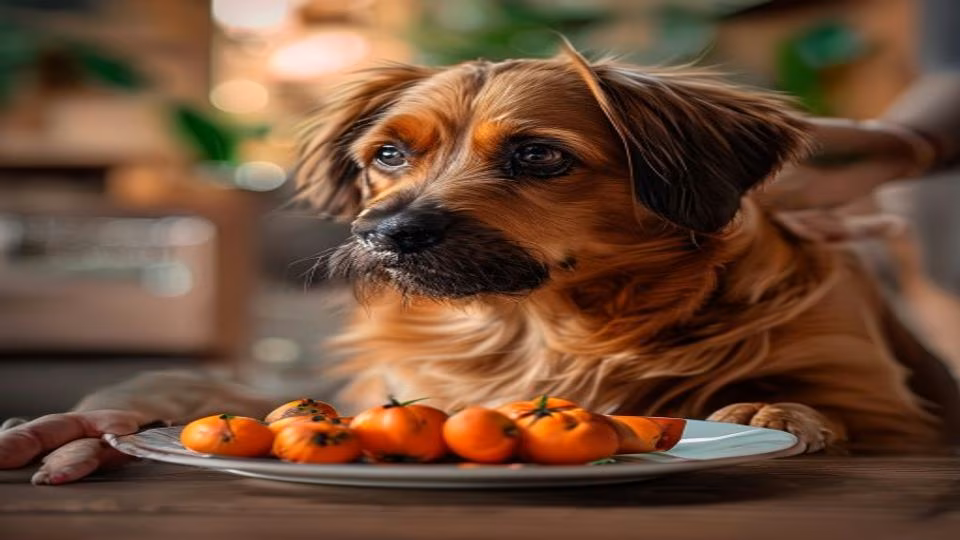 Persimmon and dog — dogeats.in Indian pet food safety