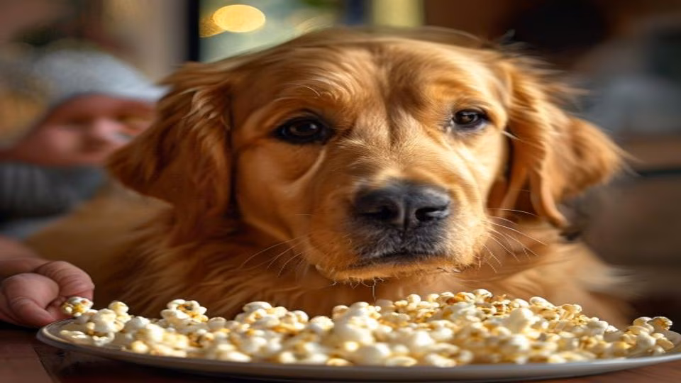Popcorn and dog — dogeats.in Indian pet food safety