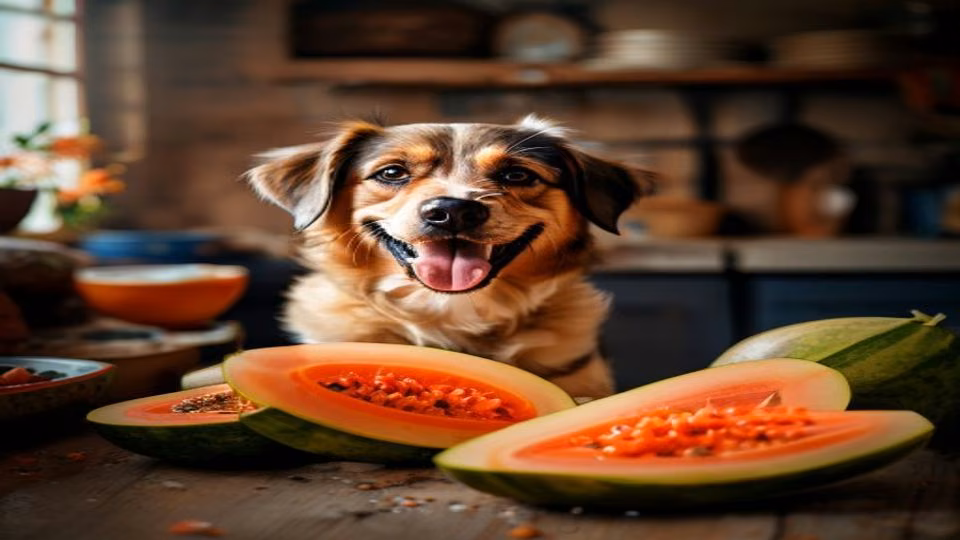 Raw Papaya and dog — dogeats.in Indian pet food safety