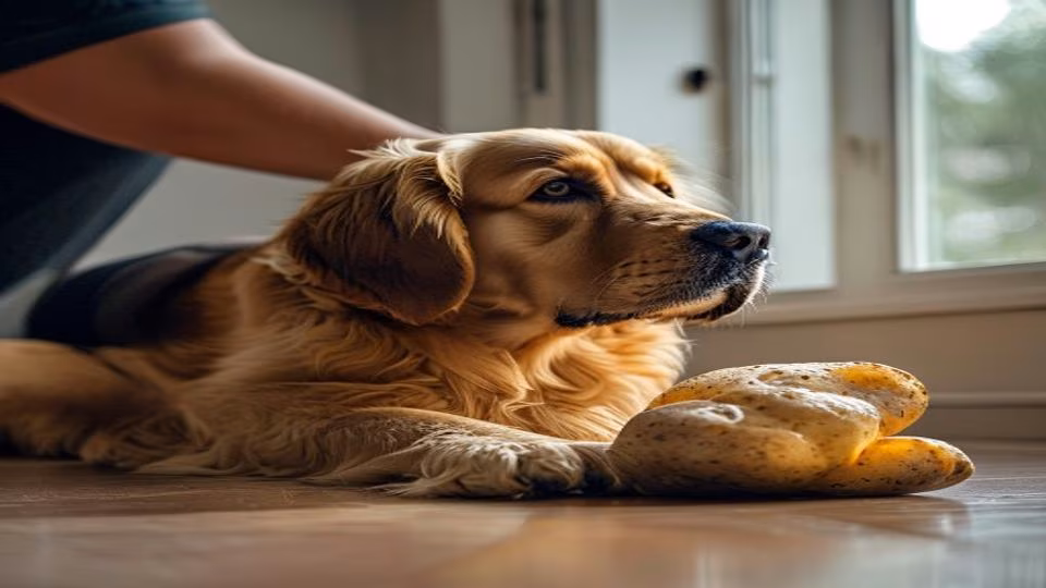 Raw Potato and dog — dogeats.in Indian pet food safety