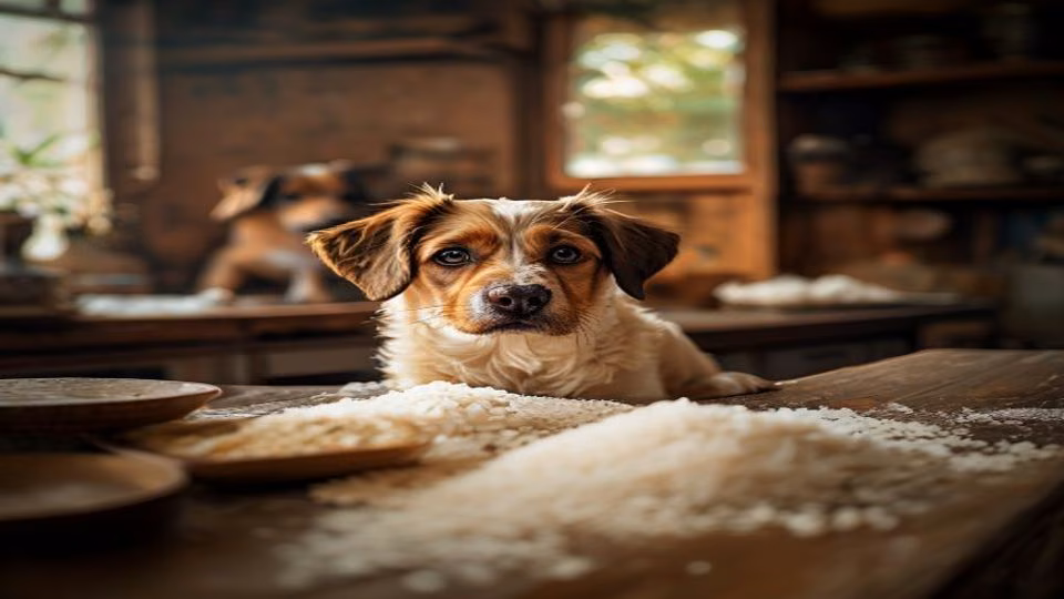 Rice Flour and dog — dogeats.in Indian pet food safety