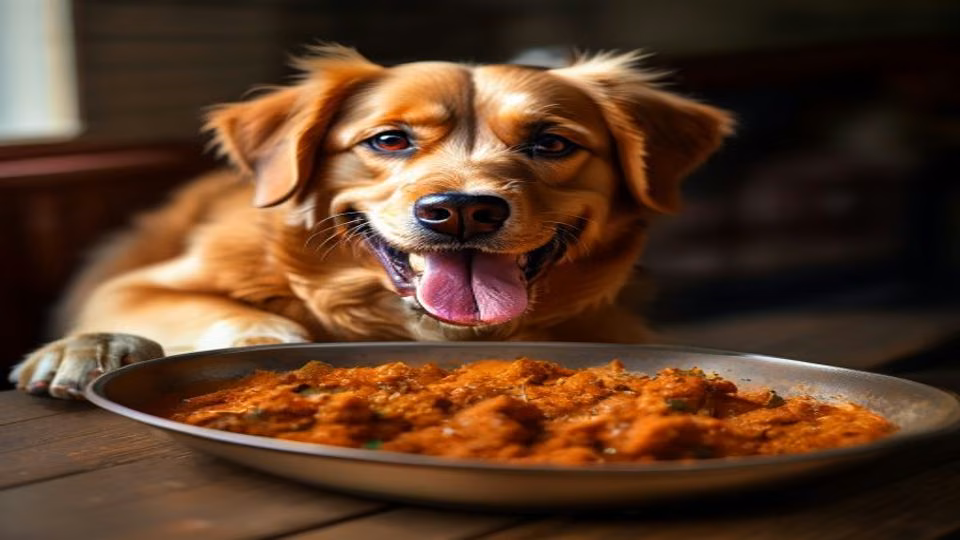 Rogan Josh and dog — dogeats.in Indian pet food safety