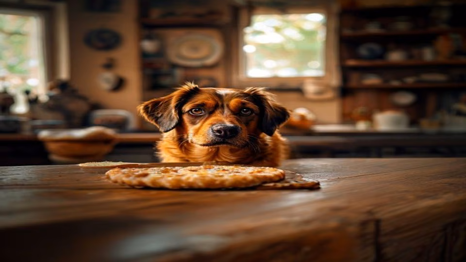 Sael Roti and dog — dogeats.in Indian pet food safety