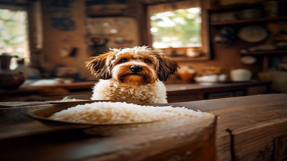 Samak Rice and dog — dogeats.in Indian pet food safety
