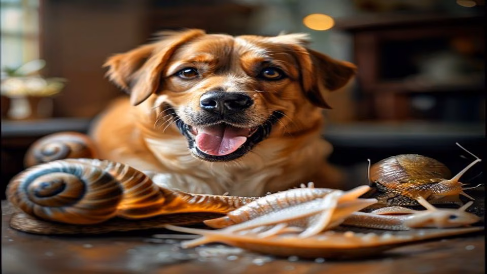 Snails and dog — dogeats.in Indian pet food safety