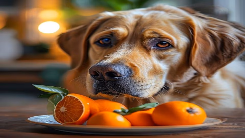 Tangerine and dog — dogeats.in Indian pet food safety