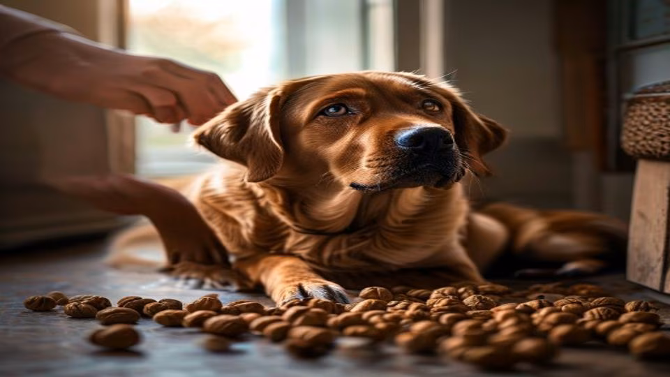 Walnuts and dog — dogeats.in Indian pet food safety