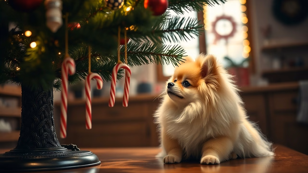 Candy Canes and dog, dogeats.in US pet food safety guide