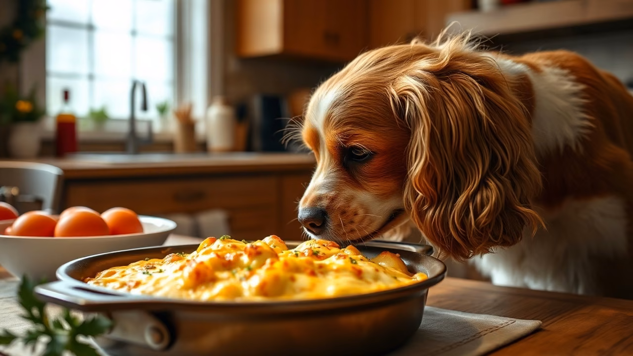 Scalloped Potatoes and dog, dogeats.in US pet food safety guide
