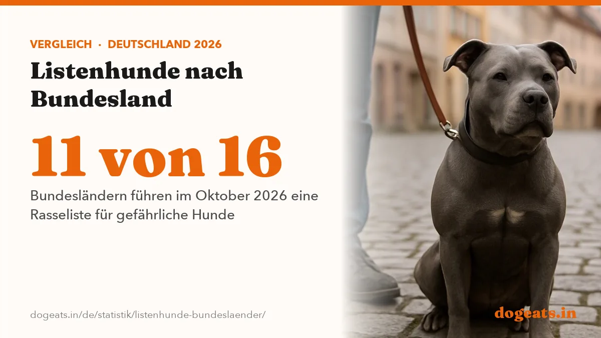 11 von 16 Bundesländern führen im Oktober 2026 eine Rasseliste für gefährliche Hunde