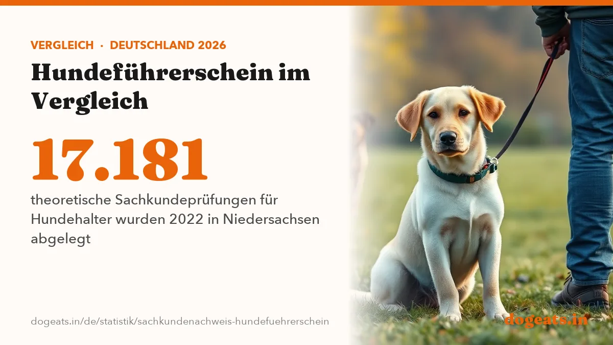 17.181 theoretische Sachkundeprüfungen für Hundehalter wurden 2022 in Niedersachsen abgelegt