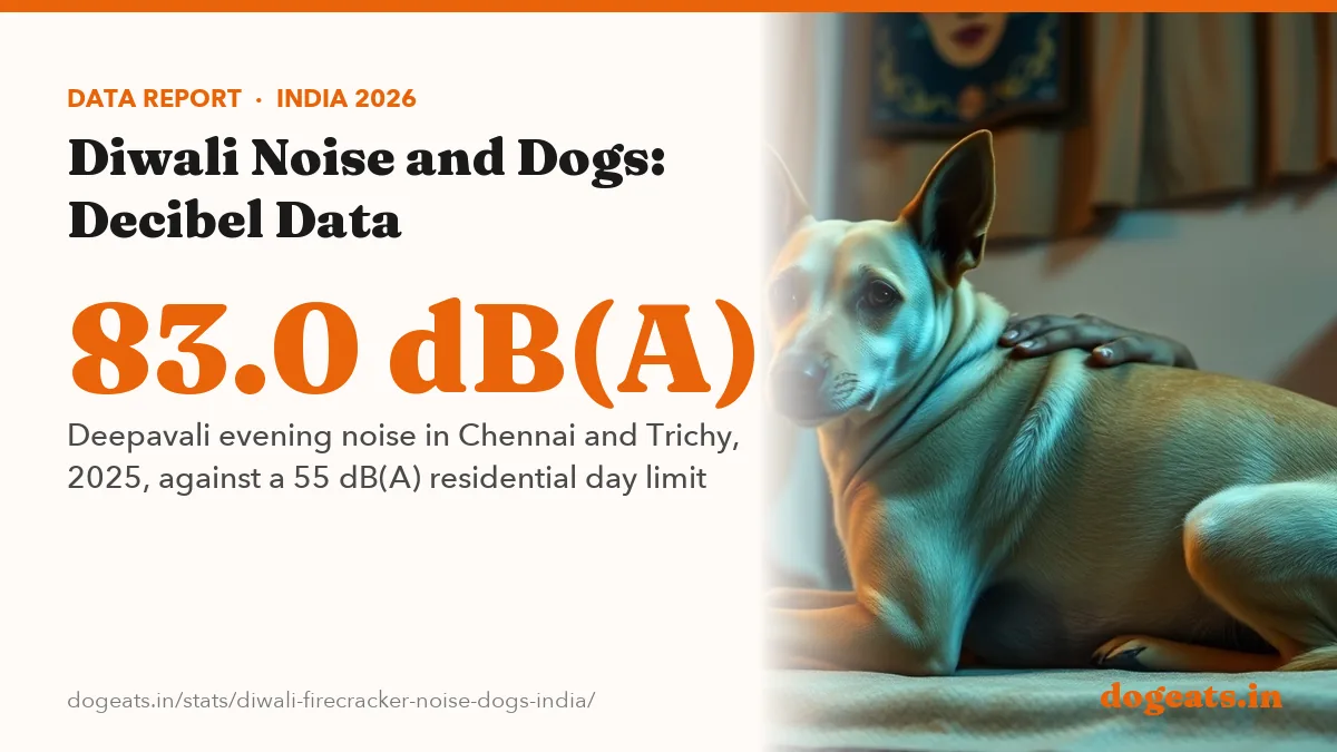 83.0 dB(A) Deepavali evening noise in Chennai and Trichy, 2025, against a 55 dB(A) residential day limit