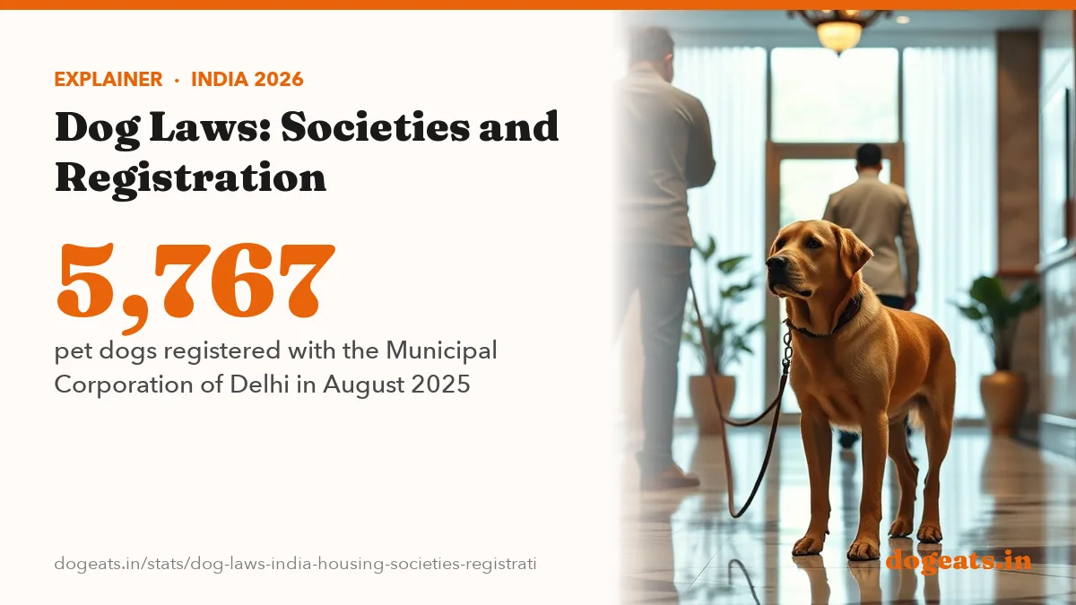 5,767 pet dogs registered with the Municipal Corporation of Delhi in August 2025