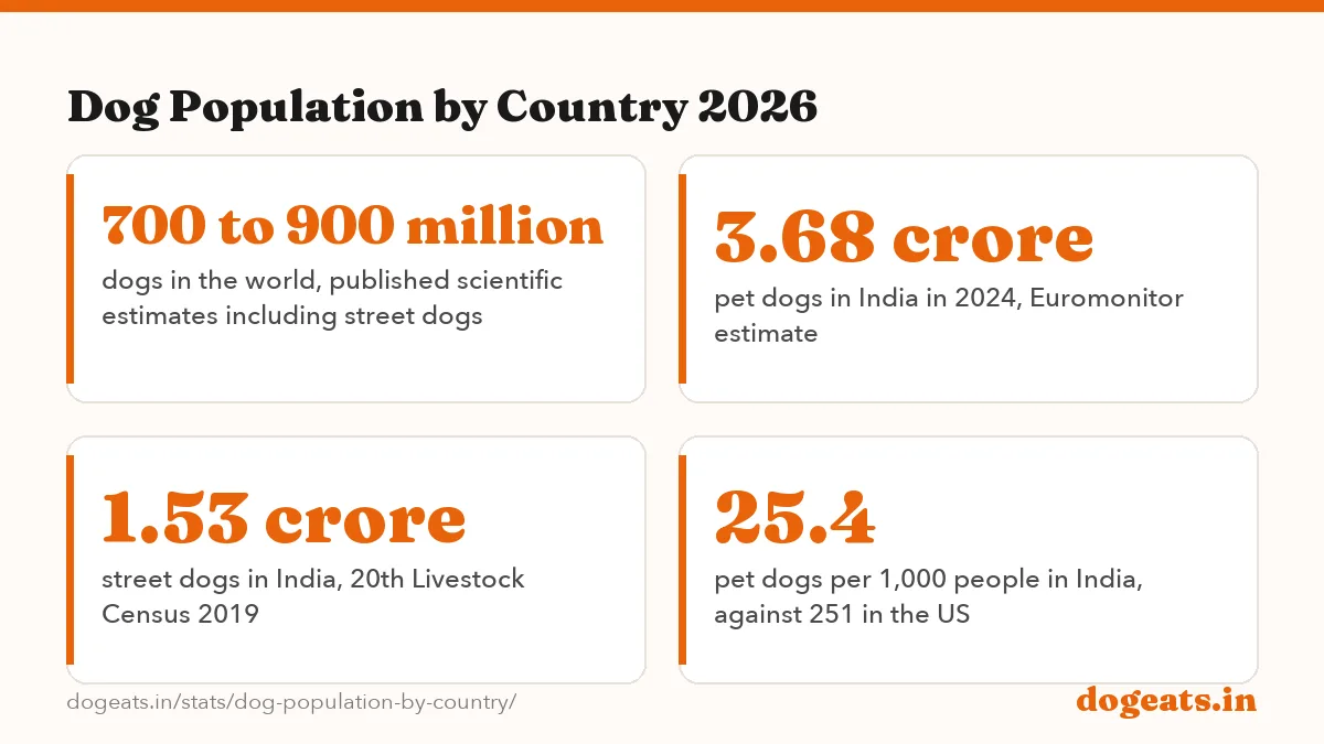 Dog Population by Country 2026: the numbers