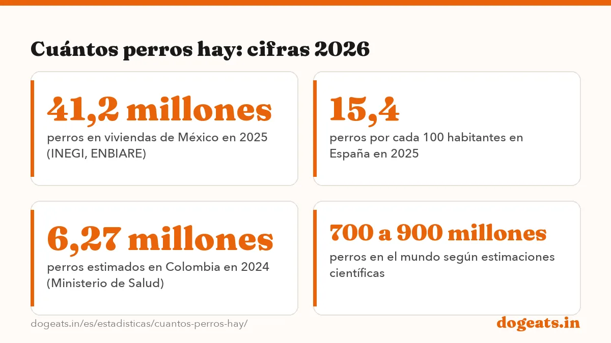 Cuántos perros hay: cifras 2026: las cifras