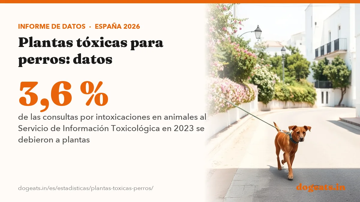 3,6 % de las consultas por intoxicaciones en animales al Servicio de Información Toxicológica en 2023 se debieron a plantas