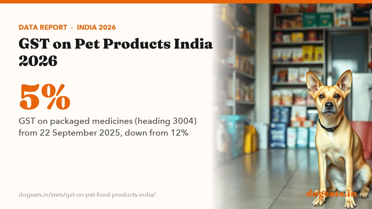 5% GST on packaged medicines (heading 3004) from 22 September 2025, down from 12%