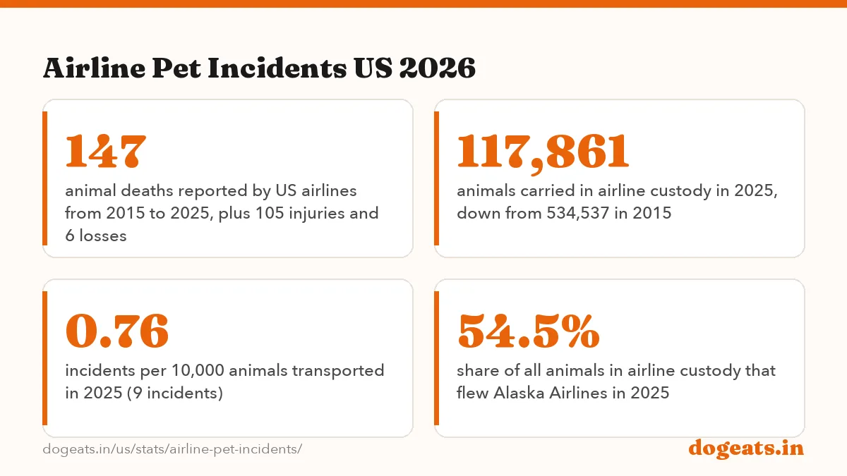 Airline Pet Incidents US 2026: the numbers