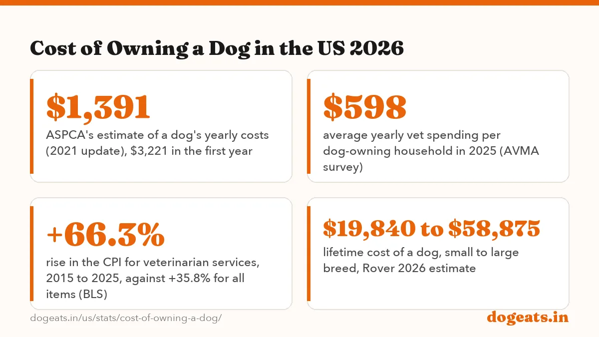 Cost of Owning a Dog in the US 2026: the numbers