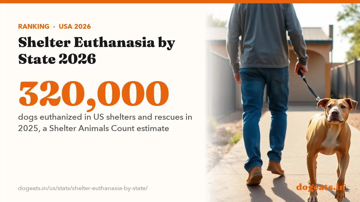 320,000 dogs euthanized in US shelters and rescues in 2025, a Shelter Animals Count estimate