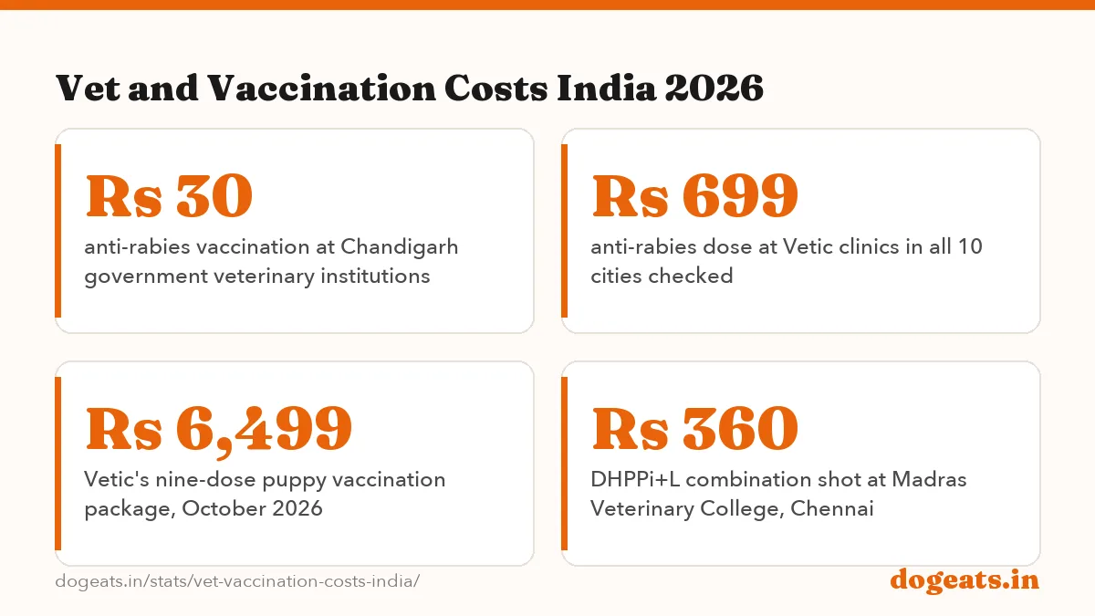 Vet and Vaccination Costs India 2026: the numbers